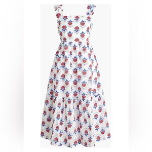 J. Crew Floral Smocked Dress